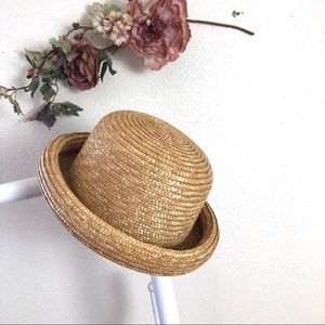 Cute Straw Bowler Hat 7” Summer 🎩